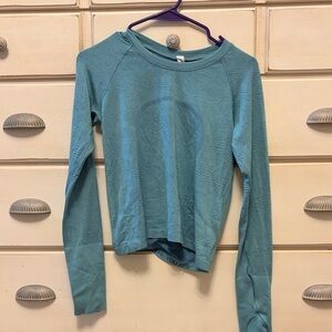 Teal Lululemon Long Sleeve Top